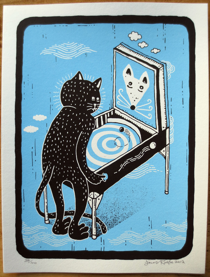 Pinball Cat by Jacob Rolfe